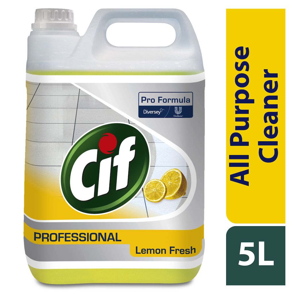 Cif Pro Formula All Purpose Cleaner Lemon Fresh 2x5L - All purpose cleaner for large surfaces